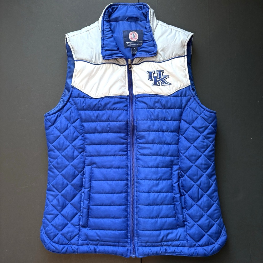 University of Kentucky Wildcats Quilted Vest Women's Medium Carl Banks Sports